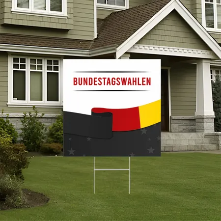 Individuelles Wahltag-Gartenschild