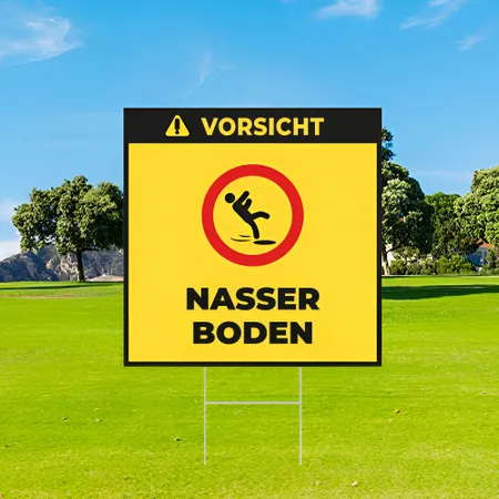 Individuelles Nassboden-Gartenschild