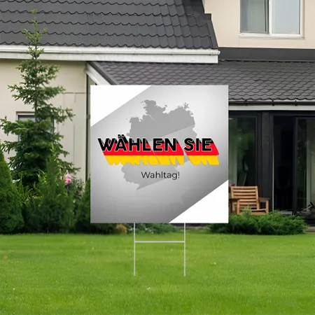 Individuelles Wahltag-Gartenschilder