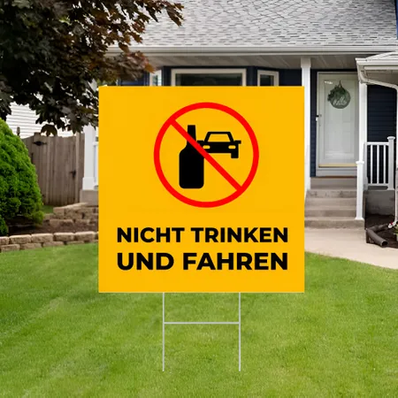 Individuelles Schild "Wasser Sparen" für den Garten