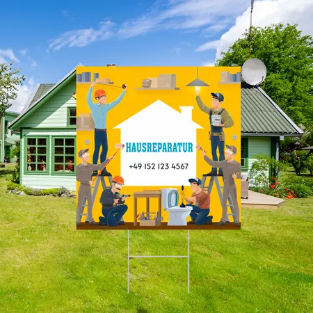 Individuelles Reparaturschild für Haus und Gartenschild