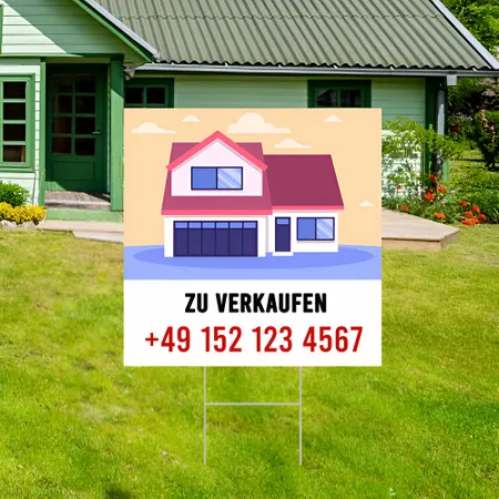 Individuelles Verkaufsschild