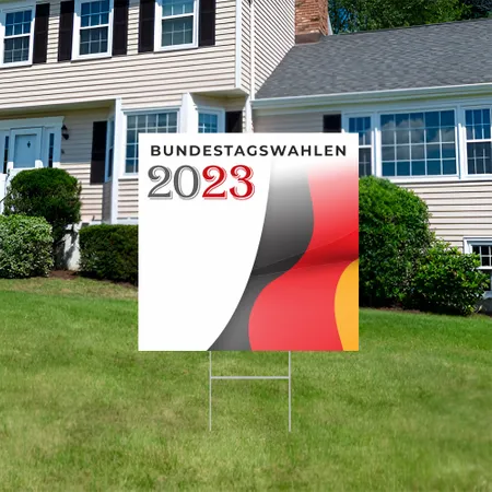 Individuelles Vote Awareness Gartenschild