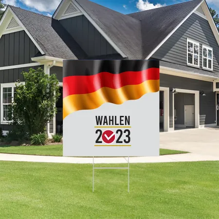 Individuelles Vote Awareness im Freien Gartenschild