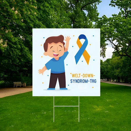 Individuelles Syndrom-Tag-Gartenschilder