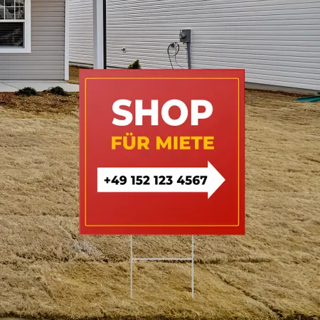Individuelles Verkaufsladen-Gartenschilder
