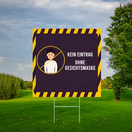 Individuelles Gartenschilder "Zutritt Verboten