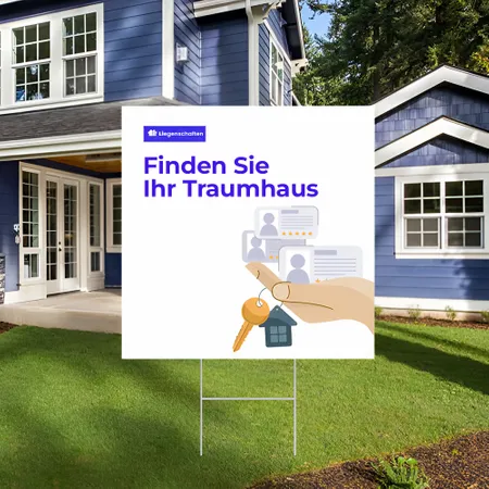 Individuelles Traumhaus-Gartenschilder