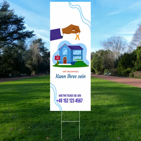 23 cm x 61 cm Gartenschilder