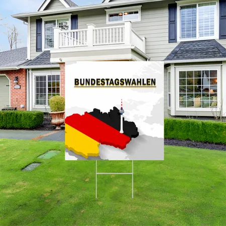 Individuelles Demokraten Vote Gartenschilder