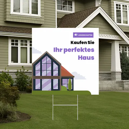 Individuelles Perfect Homes-Gartenschilder