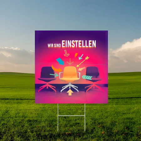 Individuelles Gartenschilder zur Einstellung