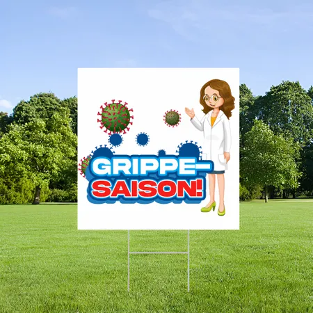 Individuelles Grippe-Gartenschilder
