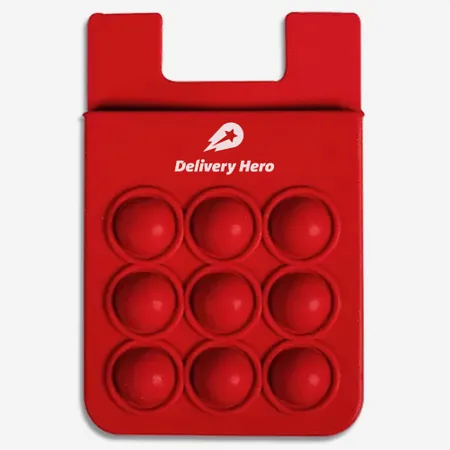 Silikon Push Pop Up Handy Wallet - Imprint Now - DE