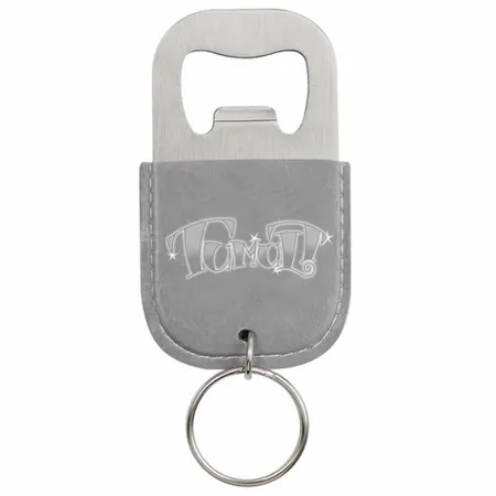 Leder-Flaschenöffner Schlüsselanhänger Leder-Flaschenöffner Schlüsselanhänger - Imprint Now - DE