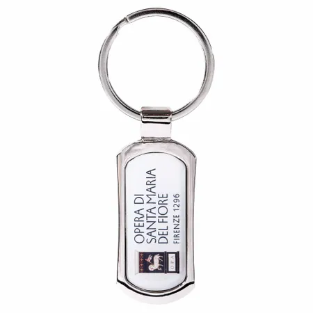 Portachiavi Elegante in Metallo Rettangolare