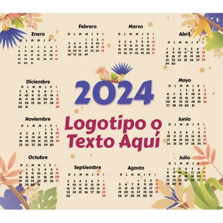 Alfombrilla de Ratón Floral con Calendario - Imprint Now - ES