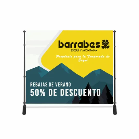 Pancarta de Pie Ajustable - Imprint Now - ES