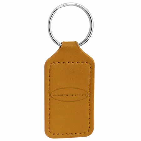 Llavero de Cuero con Etiqueta en Relieve