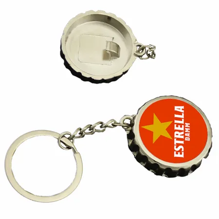 Llavero Abrebotellas con Forma de Tapón de Botella - Imprint Now - ES
