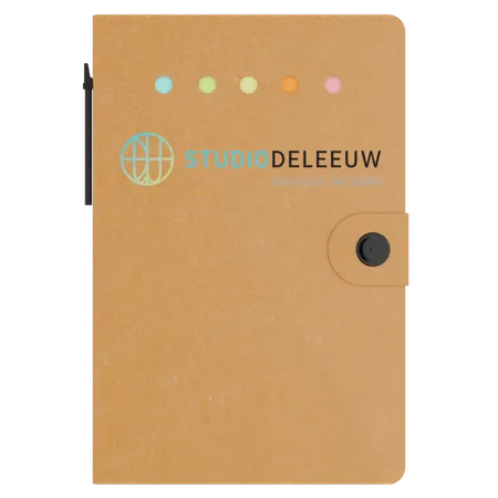 Klein Notitieboekje met Bureaubenodigdheden