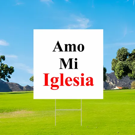 Carteles Personalizado "Amo a mi Iglesia