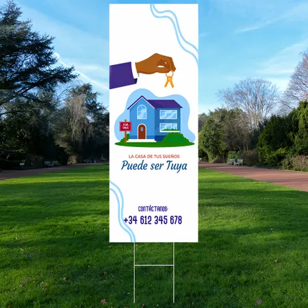 Cartel de Jardín 23 cm x 61 cm