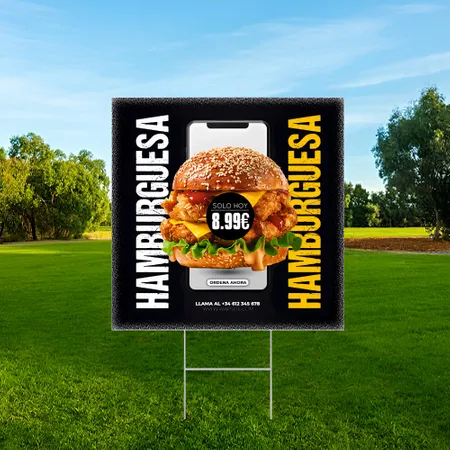 Cartel Publicitario de Comida Personalizado