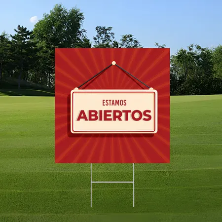 Cartel de Mensaje Abierto Personalizado