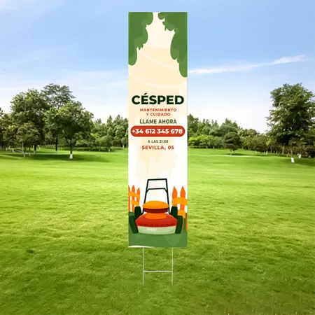 Cartel de Jardín 15 cm x 61 cm