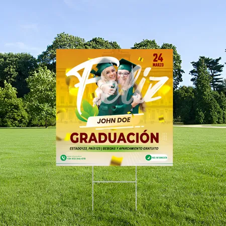 Cartel de Fiesta de Graduación Personalizado