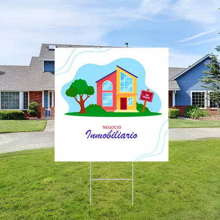 Cartel de Jardín Personalizado para Inmobiliarias