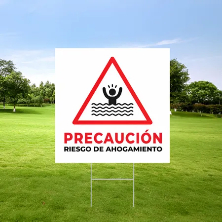 Cartel de Advertencia de Ahogamiento Personalizada