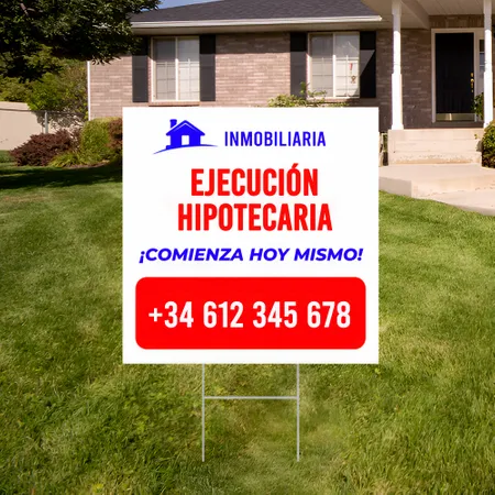 Cartel Personalizado de Alivio de Ejecución Hipotecaria