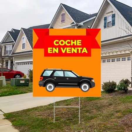 Cartel de Jardin Venta de Coches Personalizado