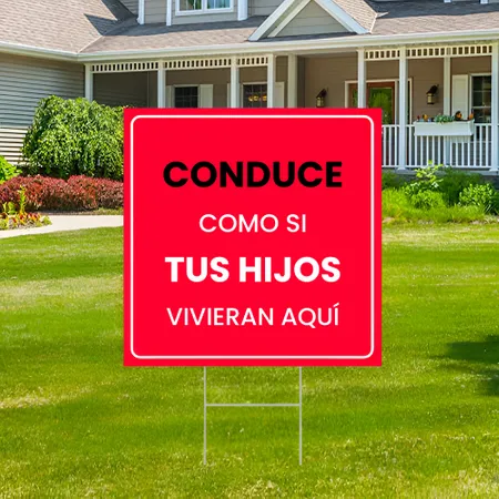 Cartel de Jardin de Tráfico Personalizada