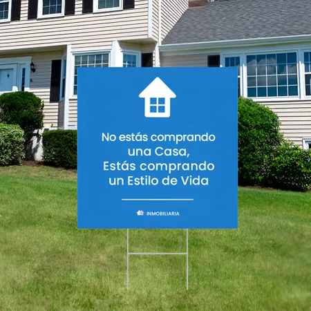 Cartel de Jardin Promocional Inmobiliario Personalizado