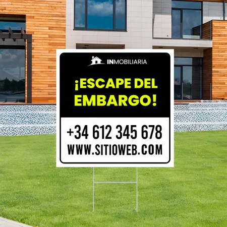 Cartel de Escapar de la Ejecución Hipotecaria