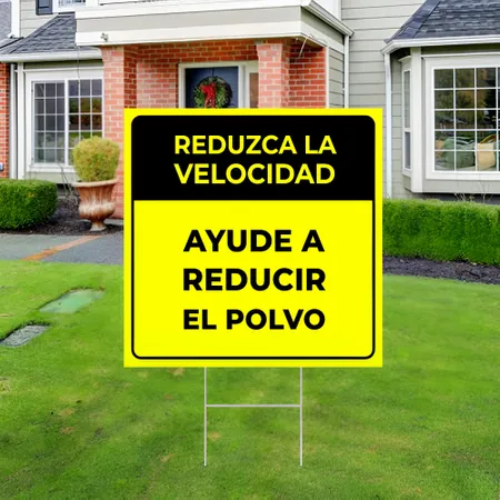 Cartel de Jardín Personalizado Para Reducir la Velocidad