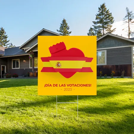 Cartel de Jardin Mensaje Electoral Personalizado