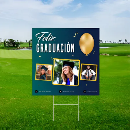 Cartel de Graduación Para Exterior