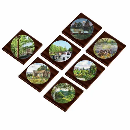 Gepersonaliseerde Ebben Legering Onderzetter - Imprint Now - NL