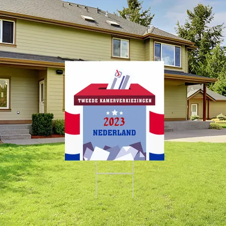 Gepersonaliseerde Vote Message Outdoor Tuinbord