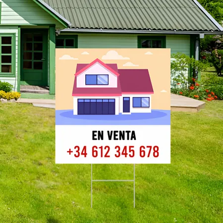 Cartel de Jardin Venta Personalizado