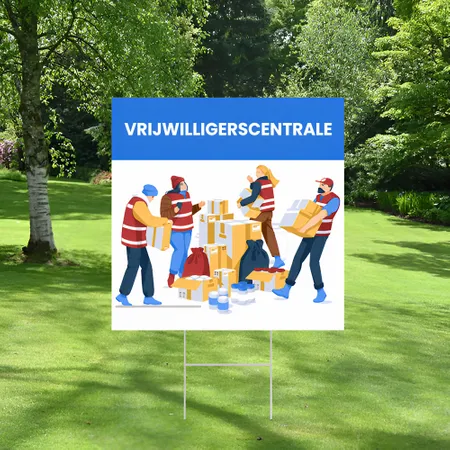 Gepersonaliseerde Vrijwilliger Tuinbord