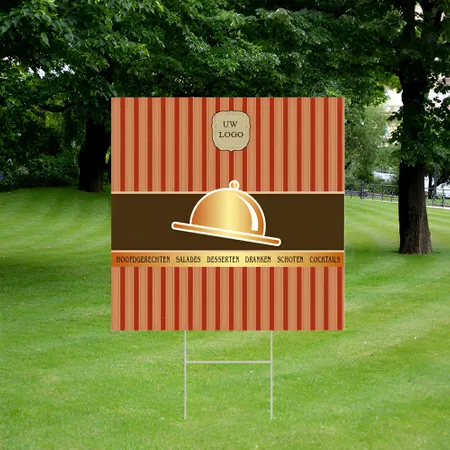 Gepersonaliseerde Restaurant Promo Uithangbord