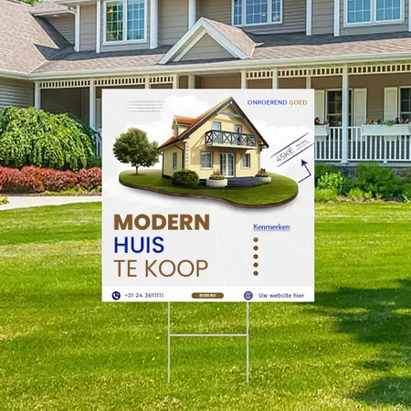 Gepersonaliseerde Vastgoed Promotie Werfbord