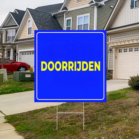 Gepersonaliseerde Drive-thru Tuinbord