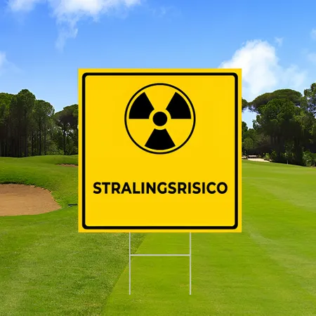 Gepersonaliseerde Stralingsrisico Waarschuwingsbord