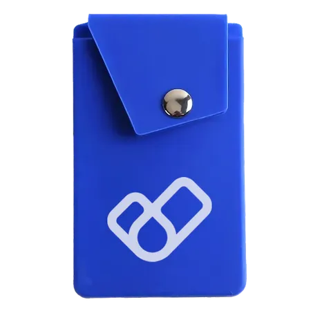 Silicone Telefoon Portemonnee met Knop - Imprint Now - NL